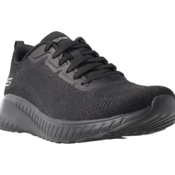 Baskets*Skechers BOBS Squad Chaos Sparkle Divi Black